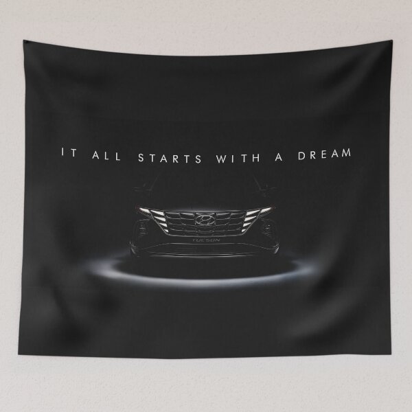 Item preview, Hyundai Tucson Dream Big – Motivational Car Artwork designed and sold by SuccessHunters.