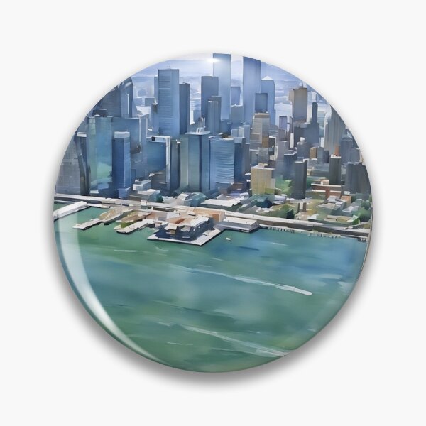 Item preview, Lovely Lower Manhattan designed and sold by RCWatercolours.