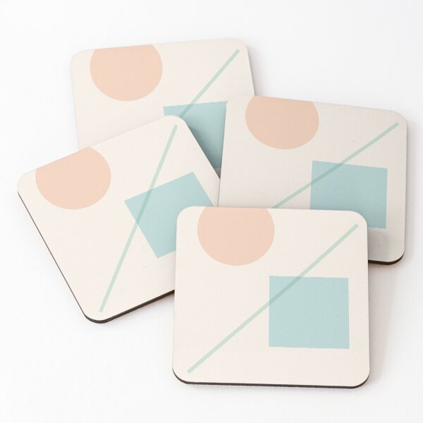 Item preview, Pastel Geometric Shapes – Minimalist Modern Art Poster designed and sold by ilkami.