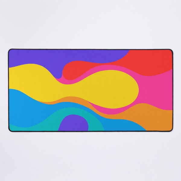 Item preview, Bold Colorful Fluid Abstract Art - Vibrant Wave-Like Shapes in Purple, Pink, Yellow, Orange & Turquoise designed and sold by AnTartstudios.
