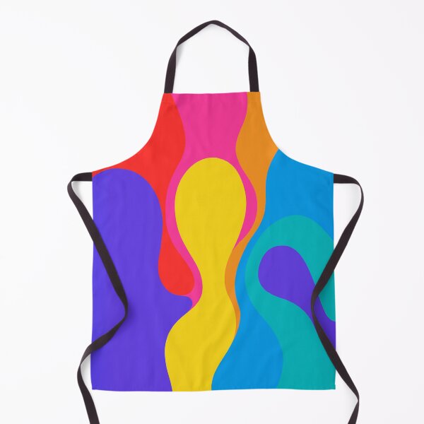 Item preview, Bold Colorful Fluid Abstract Art - Vibrant Wave-Like Shapes in Purple, Pink, Yellow, Orange & Turquoise designed and sold by AnTartstudios.