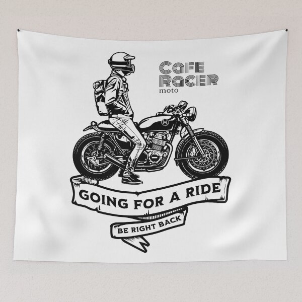Item preview, Café Racer Motorcycle  | Retro Biker  designed and sold by monsalve-autos.