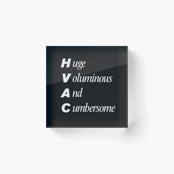 Item preview, Funny HVAC Civil Engineering Acronym Pun designed and sold by ThePungineer.