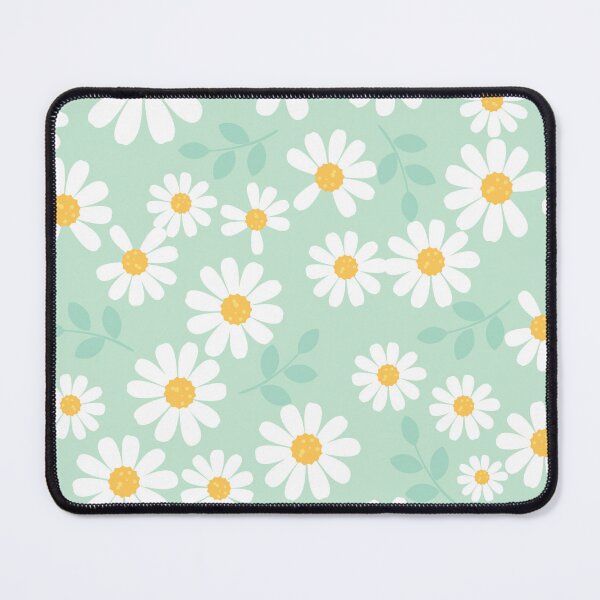 Item preview, Flowers pattern in green and yellow designed and sold by Anahit Petrosyan Art Studio & Unique Print Designs for a Gift.