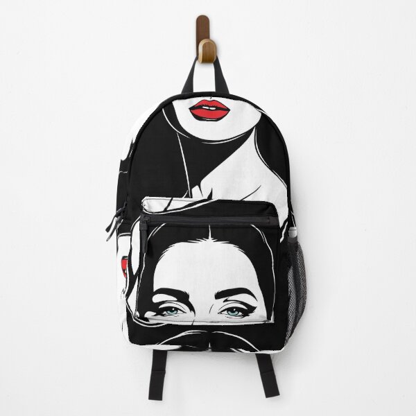Item preview, Elegant Bust Artwork with Red Lips Design designed and sold by Ovitees.