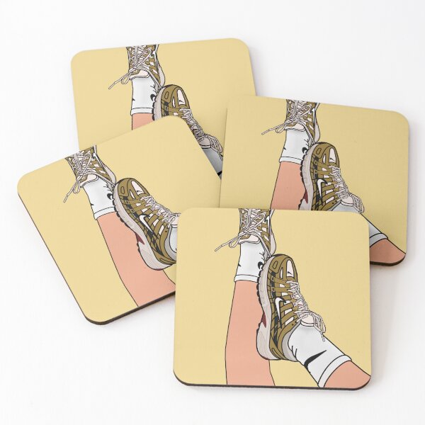 Item preview, Stylish Cartoon Sneaker Illustration in Yellow designed and sold by PopHuePrints.