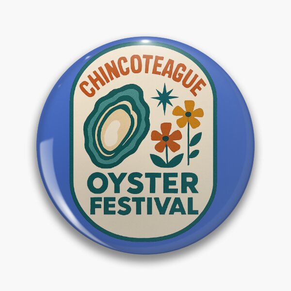 Item preview, Chincoteague Island oyster festival  designed and sold by Broken Antler Designs .