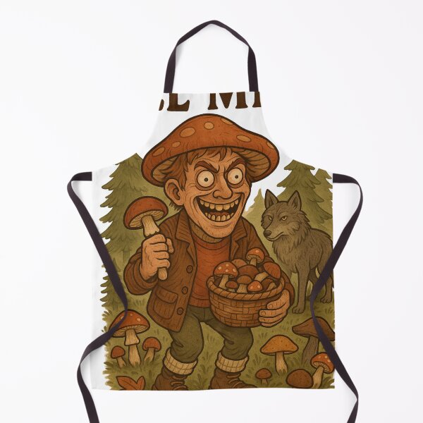 Item preview, Crazy Mushroom Picker in the Forest – Funny Creepy Forager Poster designed and sold by ilkami.