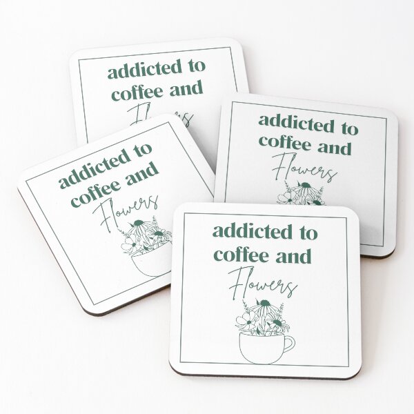 Item preview, Addicted to Coffee and Flowers designed and sold by OfLoveDesigns.