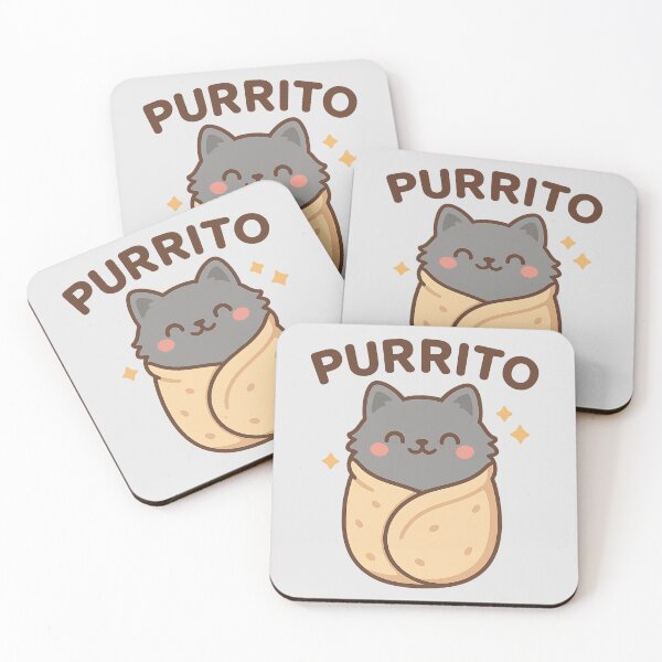 Item preview, Purrito – Cute Cat Wrapped Like a Burrito designed and sold by wwshd.