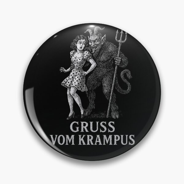 Item preview, Spicy Krampus – Gruss Vom Krampus Vintage Alpine Christmas Mischief Art designed and sold by Victor Shadehorn.