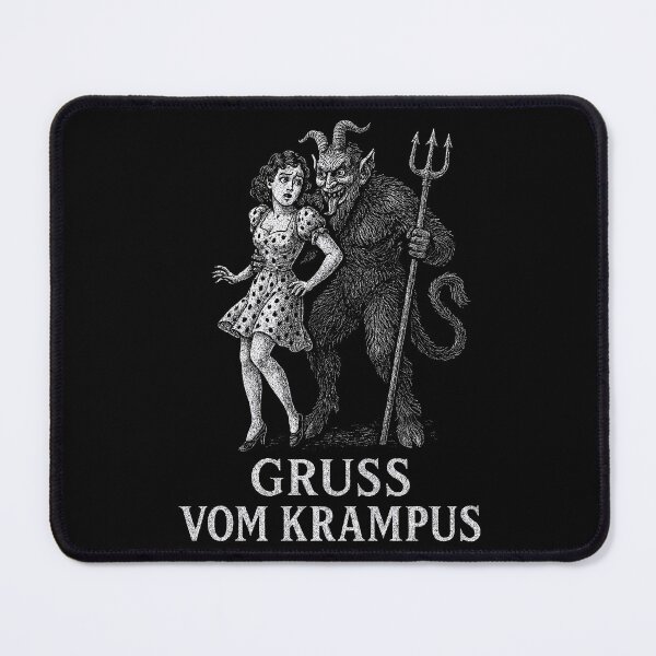 Item preview, Spicy Krampus – Gruss Vom Krampus Vintage Alpine Christmas Mischief Art designed and sold by Victor Shadehorn.