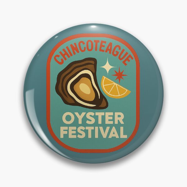 Item preview, Chincoteague Island oyster festival  designed and sold by Broken Antler Designs .