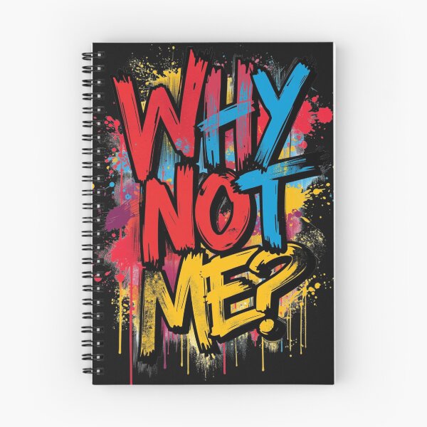 Item preview, Why Not Me? – Motivational Typography Quote Design designed and sold by Naro Hive.