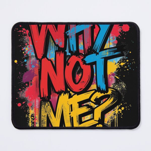 Item preview, Why Not Me? – Motivational Typography Quote Design designed and sold by Naro Hive.