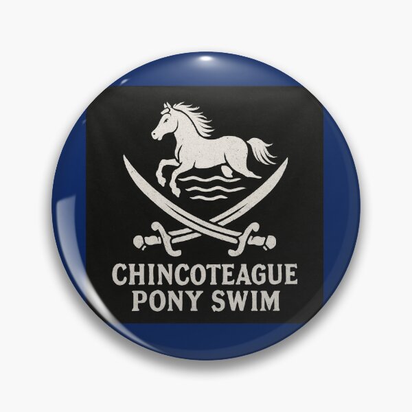 Item preview, Chincoteague Island pony swim designed and sold by Broken Antler Designs .