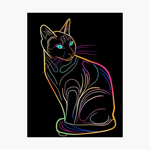 Item preview, Cat on black designed and sold by Zeewind.