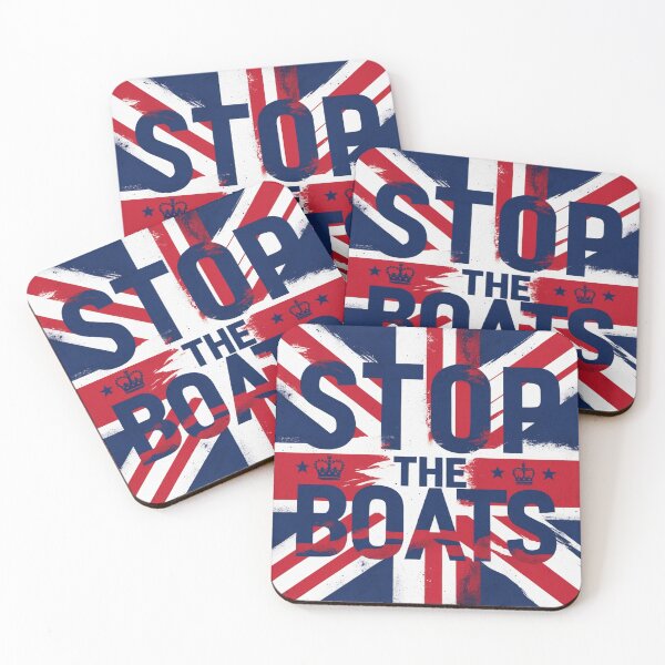 Item preview, Copy of Stop the Boats – Bold British Statement Design designed and sold by Tshirts1980.