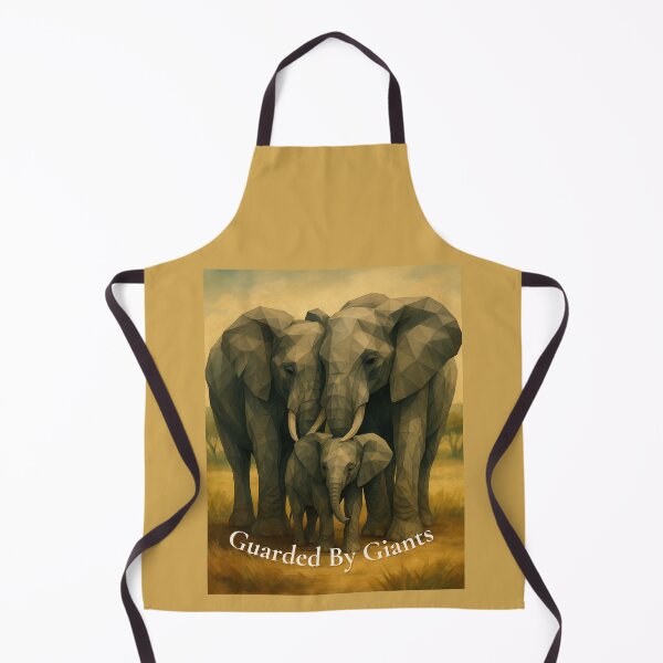 Item preview, Elephant Family Wall Art – Guarded by Giants – Geometric Baby Elephant Print designed and sold by GeoWild Designs.