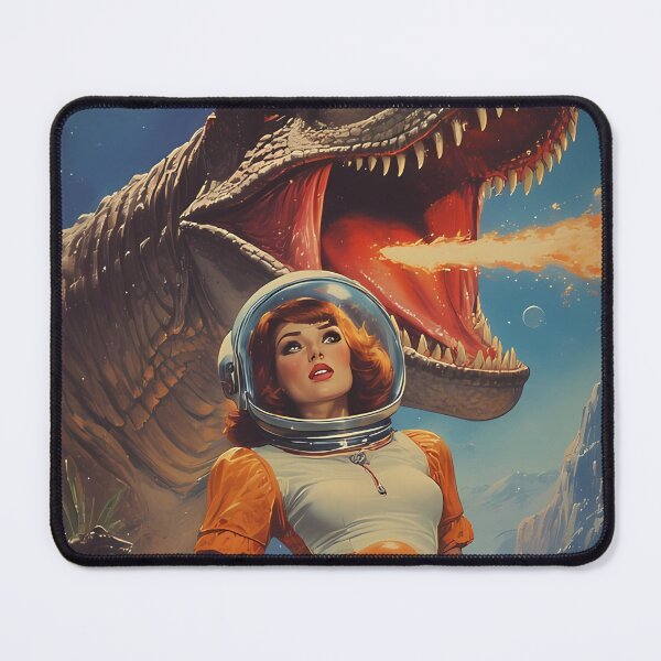 Item preview, Cosmic Dinosaur and Space Starlet designed and sold by she-devil-shirt.