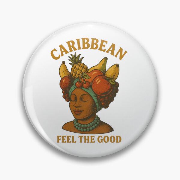 Item preview, Feel the Good – Caribbean Woman with Fruit Illustration designed and sold by HolysticDesigns.
