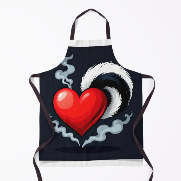 Item preview, cute stinky skunk heart abstract design designed and sold by SmashingDeals.