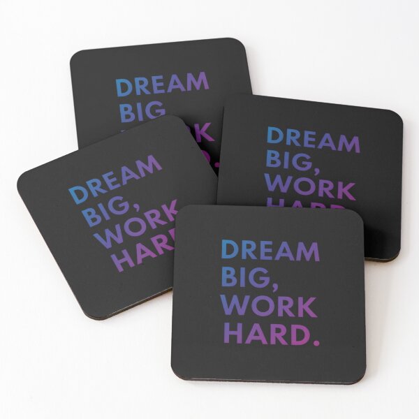 Item preview,  Dream Big Work Hard Inspirational Quote Design designed and sold by MofazStyle.