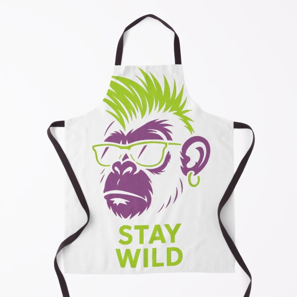 Item preview, Rebel Monkey – Stay Wild Punk Tee designed and sold by PastimeMastery.