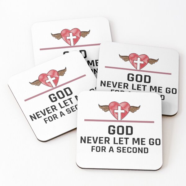 Item preview, God Never Let Me Go for a Second – Christian Quote designed and sold by TheDreamAtelier.