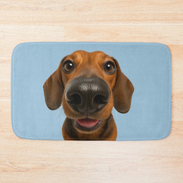 Item preview, Fisheye Brown Dachshund Close-Up - Funny Big Nose Dachshund Portrait, Cute Canine Photography designed and sold by AnTartstudios.