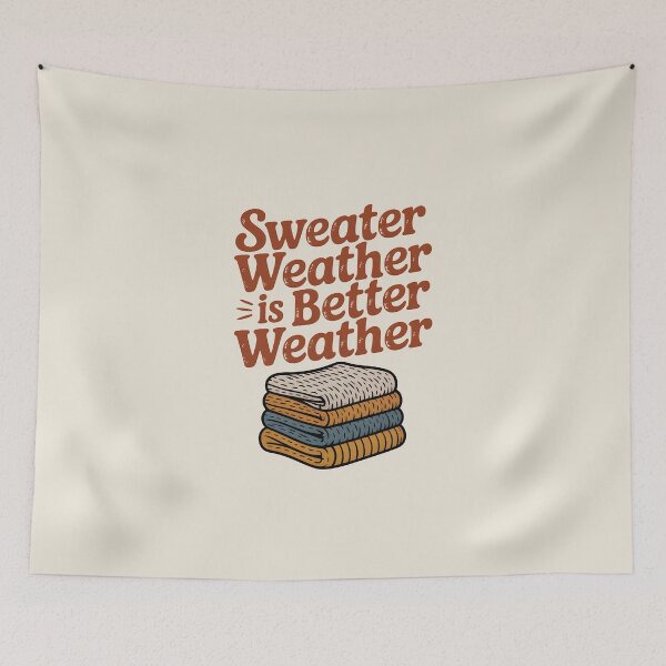 Item preview, Sweater Weather Is Better Weather - Cozy Winter Design designed and sold by Jollys-ArtShop.
