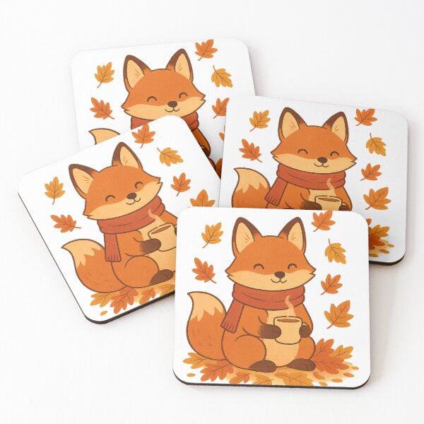 Item preview, cute and funny Cozy Fox in Autumn  designed and sold by Ach&Koor.