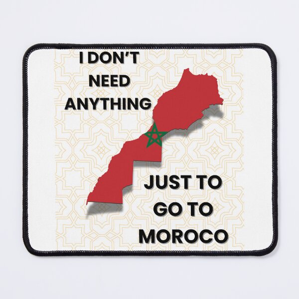 Item preview, Morocco Map Art – Traditional Moroccan Geometric Pattern Design designed and sold by ZYNORAworld.