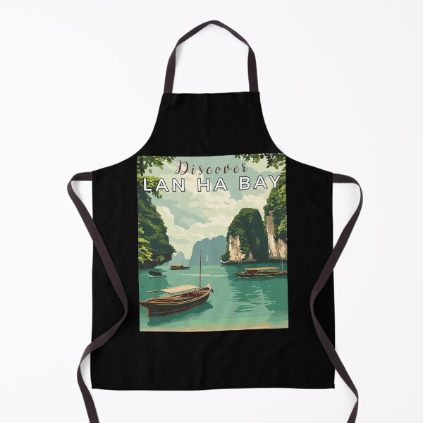 Item preview, Discover Lan Ha Bay in Vietnam, Vintage Art Travel Landscape designed and sold by MaateoDesign.