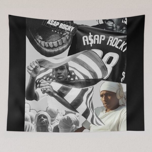 Item preview, Asap Rocky Collage art designed and sold by BubbleStreet.