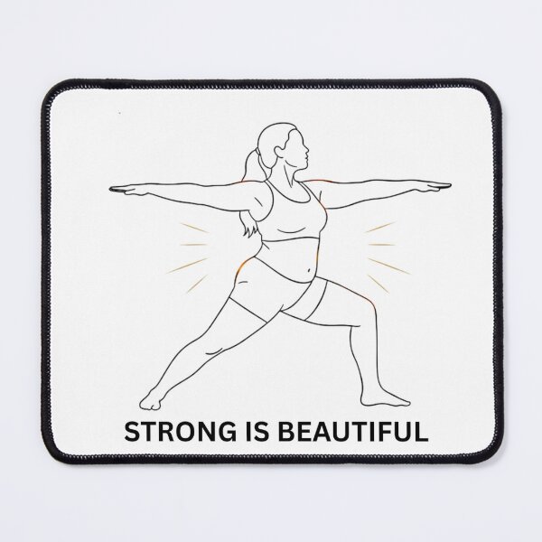 Item preview, Plus-Size Yoga Warrior Pose designed and sold by Pixelzo.