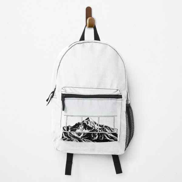 Item preview, Stippled Mountain Horizon Split - Pop Art Mountain Landscape Love  designed and sold by Benito Del Ray.
