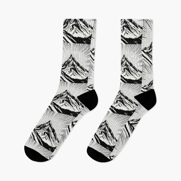 Item preview, Iconic Monochrome Mountain Peak - Pop Art Mountain Landscape Love  designed and sold by Benito Del Ray.
