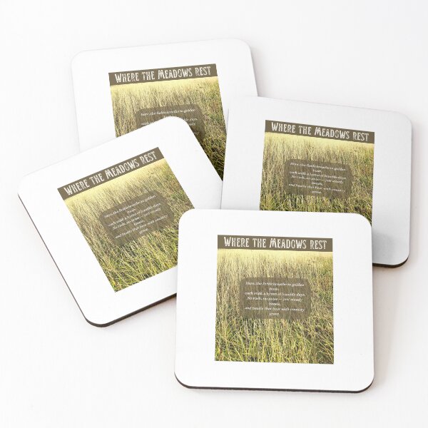 Item preview, Where the Meadows Rest Rustic Countryside Poetry Art designed and sold by baskamade.