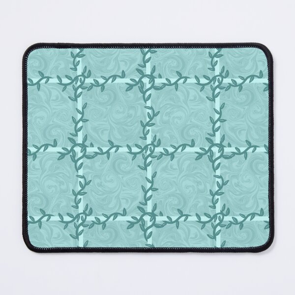 Item preview, Whimsical Botanical Checkered Tile Design – Playful Nature designed and sold by JVCreative.