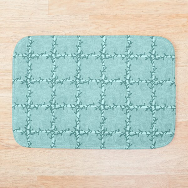 Item preview, Whimsical Botanical Checkered Tile Design – Playful Nature designed and sold by JVCreative.