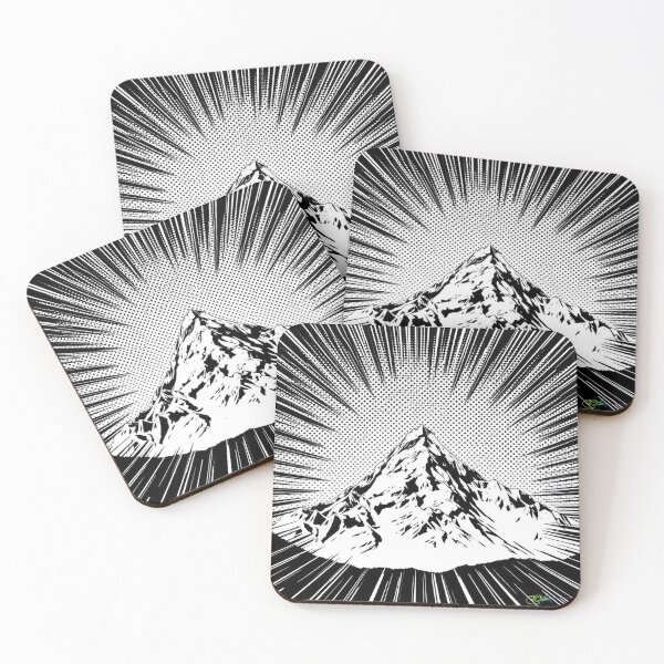 Item preview, Manga Explosion Mountain Energy - Pop Art Mountain Landscape Love  designed and sold by Benito Del Ray.