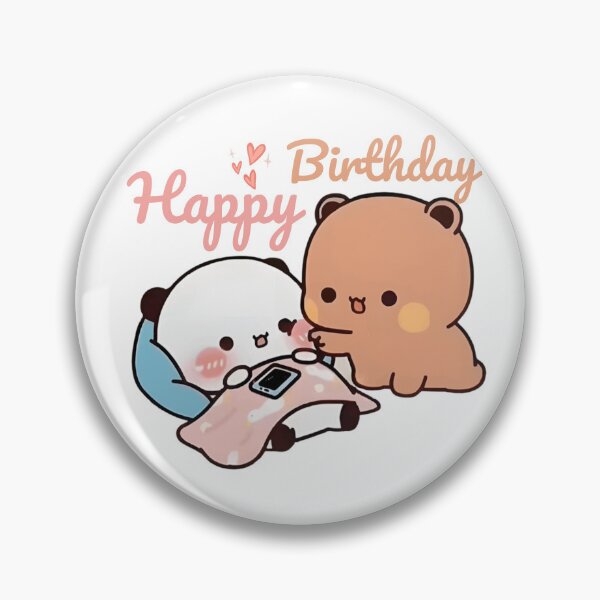 Item preview, Happy Birthday Cute DuDu Bear and BuBu Panda Are Celebrating 2025 designed and sold by BrightStreets.
