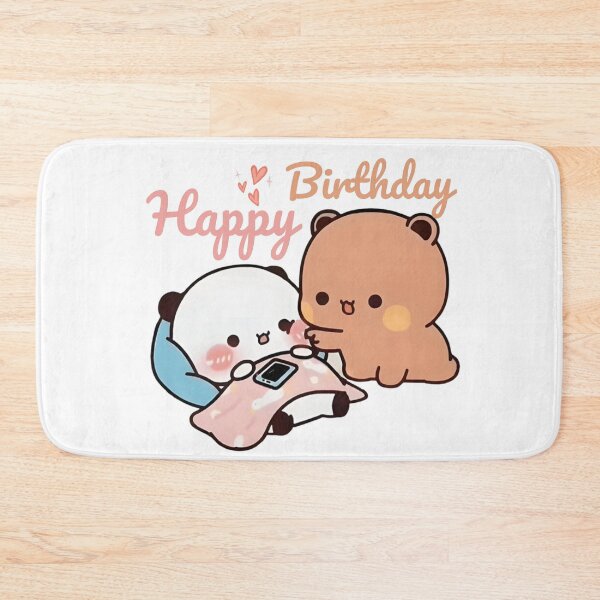 Item preview, Happy Birthday Cute DuDu Bear and BuBu Panda Are Celebrating 2025 designed and sold by BrightStreets.