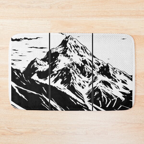 Item preview, Dramatic Split Mountain Skyline - Pop Art Mountain Landscape Love  designed and sold by Benito Del Ray.