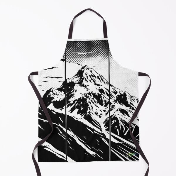 Item preview, Dramatic Split Mountain Skyline - Pop Art Mountain Landscape Love designed and sold by Benito Del Ray.