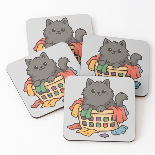 Item preview, Laundry Assistant – Funny Cat in Basket designed and sold by wwshd.