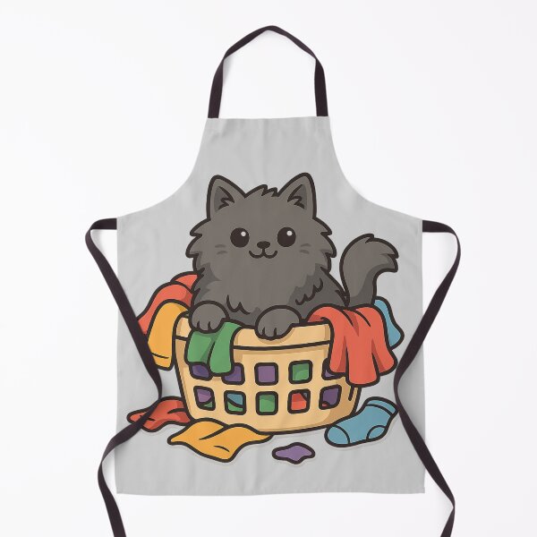 Item preview, Laundry Assistant – Funny Cat in Basket designed and sold by wwshd.