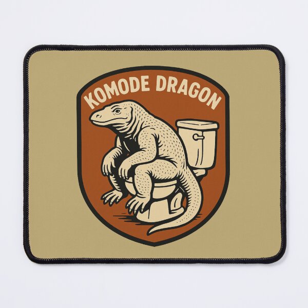 Item preview, Komode Dragon – Funny Komodo Dragon Toilet Pun designed and sold by hangmeart.