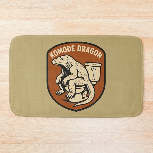 Item preview, Komode Dragon – Funny Komodo Dragon Toilet Pun designed and sold by hangmeart.